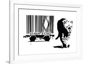 Barcode-Banksy-Framed Giclee Print