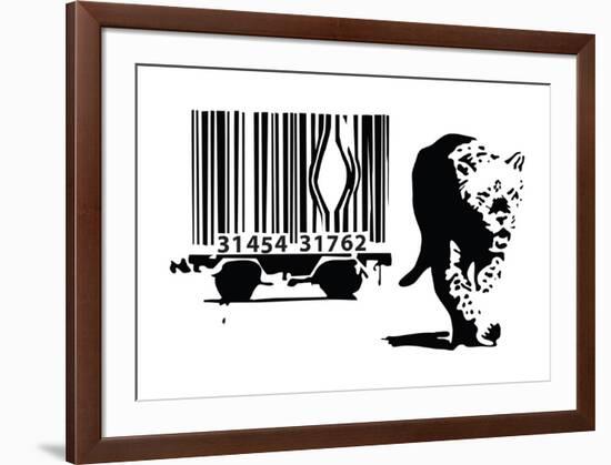 Barcode-Banksy-Framed Giclee Print