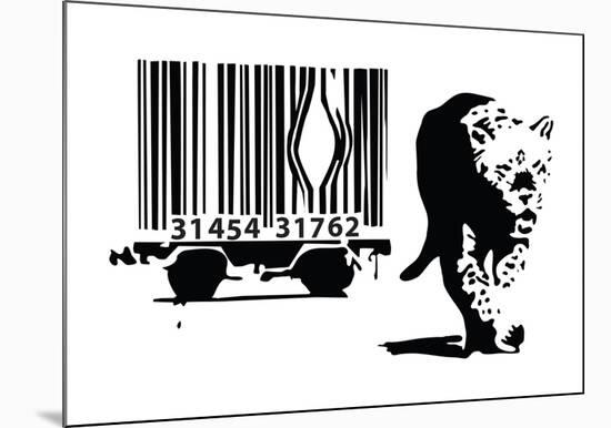 Barcode-Banksy-Mounted Giclee Print