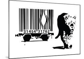 Barcode-Banksy-Mounted Giclee Print