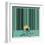 Barcode-kevin hill illustration-Framed Art Print