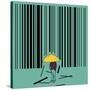 Barcode-kevin hill illustration-Stretched Canvas