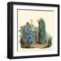 Bard and Ovate-Charles Hamilton Smith-Framed Art Print