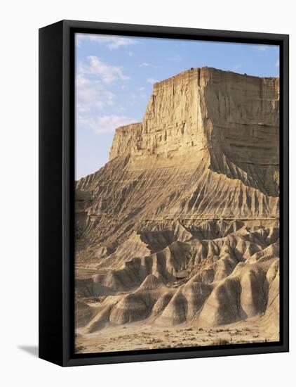 Bardenas Reales National Park, Navarre, Spain-Juan Manuel Borrero-Framed Stretched Canvas