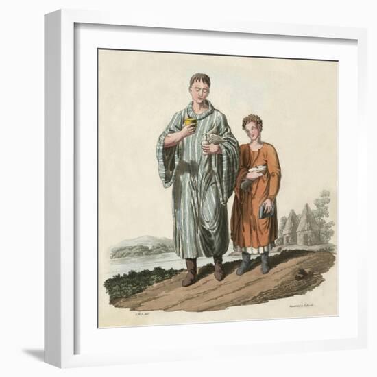 Bardic Scholars Ca 600-Charles Hamilton Smith-Framed Art Print