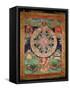 Bardo Mandala, Thangka Showing the Period Between Death and Reincarnation-null-Framed Stretched Canvas