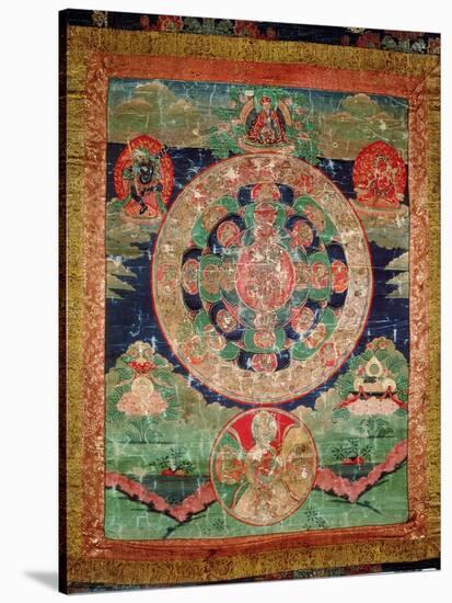 Bardo Mandala, Thangka Showing the Period Between Death and Reincarnation-null-Stretched Canvas