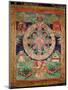 Bardo Mandala, Thangka Showing the Period Between Death and Reincarnation-null-Mounted Giclee Print