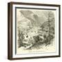 Bardonneche Mouth of the Mont Cenis Tunnel-null-Framed Giclee Print