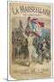 Bare Chested Marianne Raises Her Sword and Rebublican Flag and Leads the French Army-null-Mounted Premium Giclee Print