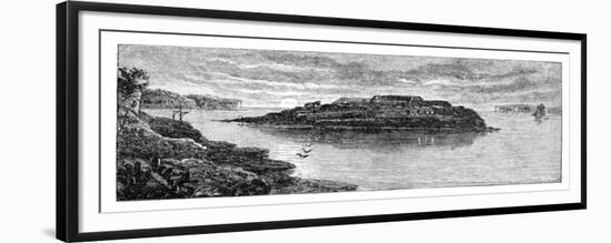 Bare Island, Botany Bay, New South Wales, Australia, 1886-W Macleod-Framed Giclee Print