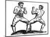 Bare-Knuckle Boxing, C18th Century-null-Mounted Giclee Print