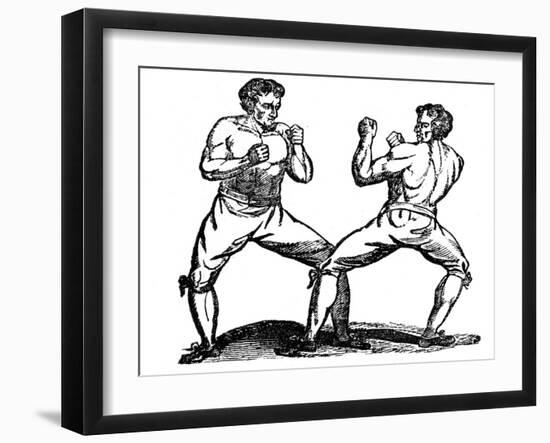 Bare-Knuckle Boxing, C18th Century-null-Framed Giclee Print