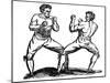 Bare-Knuckle Boxing, C18th Century-null-Mounted Giclee Print