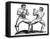 Bare-Knuckle Boxing, C18th Century-null-Framed Stretched Canvas