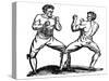 Bare-Knuckle Boxing, C18th Century-null-Stretched Canvas