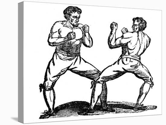 Bare-Knuckle Boxing, C18th Century-null-Stretched Canvas