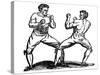 Bare-Knuckle Boxing, C18th Century-null-Stretched Canvas