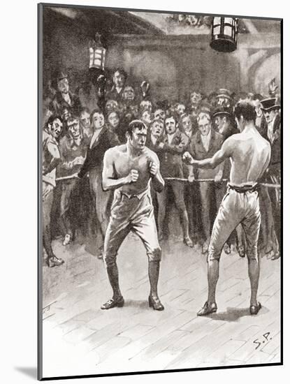 Bare-Knuckle Boxing in the 19th Century. Aka Bare-Knuckle, Prizefighting, or Fisticuffs, it Was…-null-Mounted Giclee Print