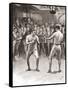 Bare-Knuckle Boxing in the 19th Century. Aka Bare-Knuckle, Prizefighting, or Fisticuffs, it Was…-null-Framed Stretched Canvas