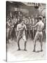 Bare-Knuckle Boxing in the 19th Century. Aka Bare-Knuckle, Prizefighting, or Fisticuffs, it Was…-null-Stretched Canvas