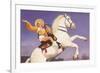 Bare-Legged Horsewoman-null-Framed Premium Giclee Print
