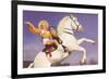 Bare-Legged Horsewoman-null-Framed Premium Giclee Print