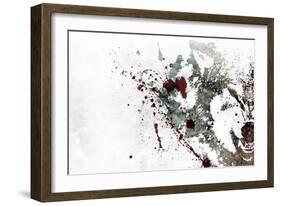 Bare my teeth-Alex Cherry-Framed Art Print