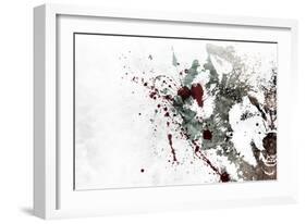 Bare my teeth-Alex Cherry-Framed Art Print