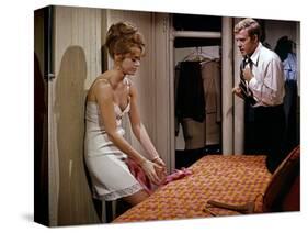 BAREFOOT IN THE PARK, 1967 directed by GENE SACHS Jane Fonda and Robert Redford (photo)-null-Stretched Canvas