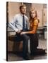 BAREFOOT IN THE PARK, 1967 directed by GENE SACHS Robert Redford and Jane Fonda (photo)-null-Stretched Canvas