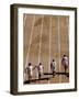 Barefoot Runners Wearing Tunics-null-Framed Photographic Print