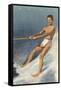 Barefoot Water Skier, Cypress Gardens, Florida-null-Framed Stretched Canvas