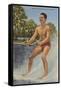 Barefoot Water Skier, Florida-null-Framed Stretched Canvas