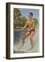 Barefoot Water Skier, Florida-null-Framed Art Print