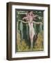 Barfoot Showgirl Dancing an Underwater Dance - Not Quite a Mermaid, More of an Octopus!-null-Framed Art Print