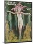 Barfoot Showgirl Dancing an Underwater Dance - Not Quite a Mermaid, More of an Octopus!-null-Mounted Art Print