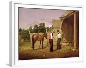 Bargaining for a Horse, 1835-William Sidney Mount-Framed Giclee Print