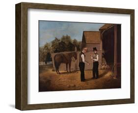 Bargaining for a Horse, 1850-1855-Horace Bundy-Framed Giclee Print