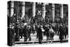 Bargaining Outside the Stock Exchange, Paris, 1931-Ernest Flammarion-Stretched Canvas