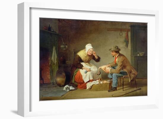 Bargaining (The Christmas Turkey) C.1858-Francis William Edmonds-Framed Giclee Print