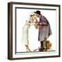 "Bargaining with Antique Dealer", May 19,1934-Norman Rockwell-Framed Giclee Print