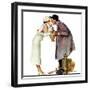 "Bargaining with Antique Dealer", May 19,1934-Norman Rockwell-Framed Giclee Print