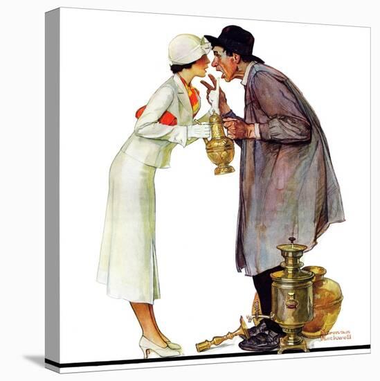 "Bargaining with Antique Dealer", May 19,1934-Norman Rockwell-Stretched Canvas