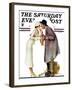 "Bargaining with Antique Dealer" Saturday Evening Post Cover, May 19,1934-Norman Rockwell-Framed Giclee Print