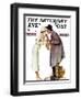 "Bargaining with Antique Dealer" Saturday Evening Post Cover, May 19,1934-Norman Rockwell-Framed Giclee Print