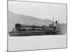 Barge Arriving at Alcatraz-null-Mounted Photographic Print