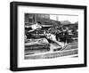 Barge Family on a Dumpy Barge, London, C1905-null-Framed Photographic Print