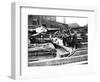 Barge Family on a Dumpy Barge, London, C1905-null-Framed Photographic Print