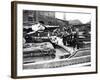 Barge Family on a Dumpy Barge, London, C1905-null-Framed Photographic Print